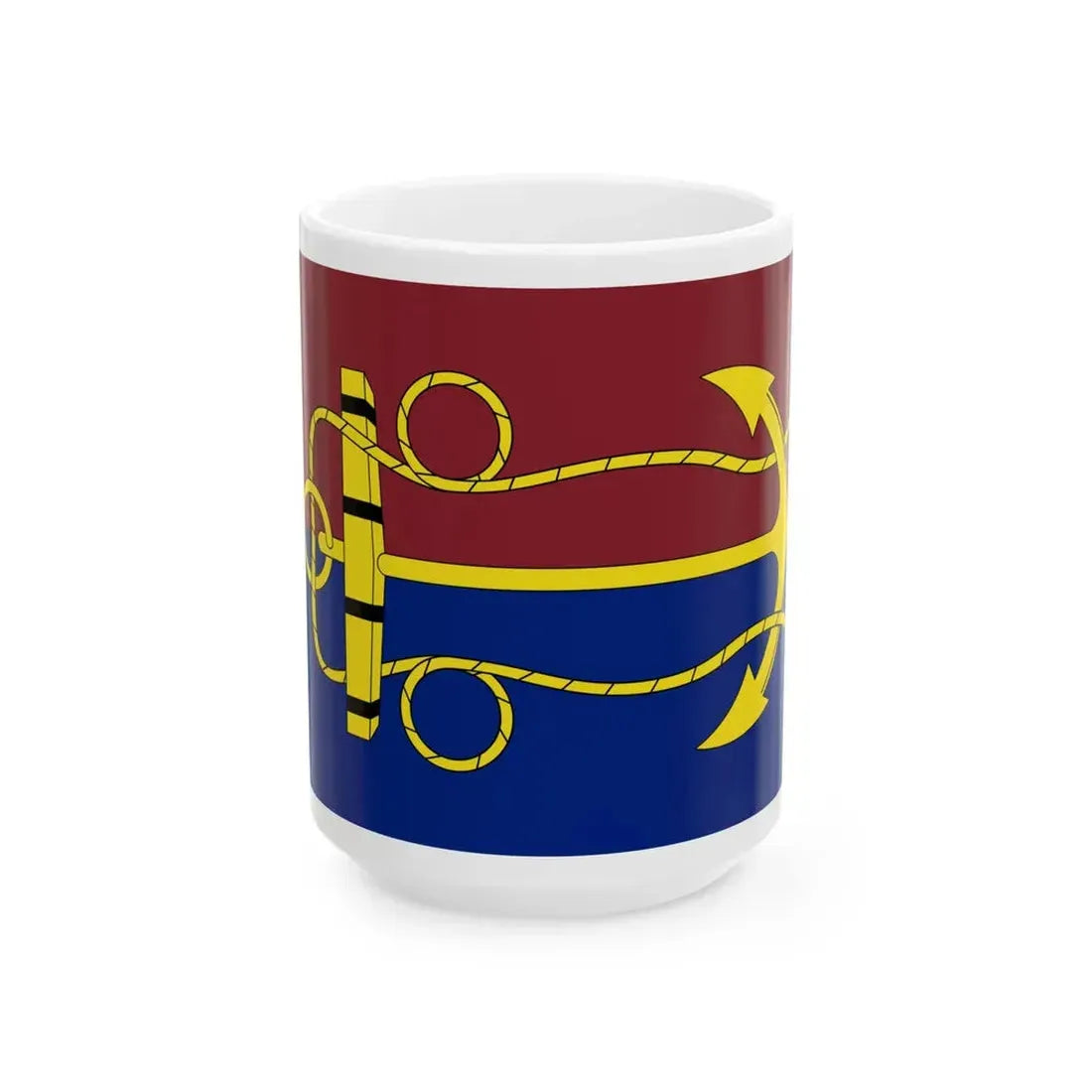 Flag of the Australian Navy Board (Australia) White Coffee Mug 15oz - Go Mug Yourself