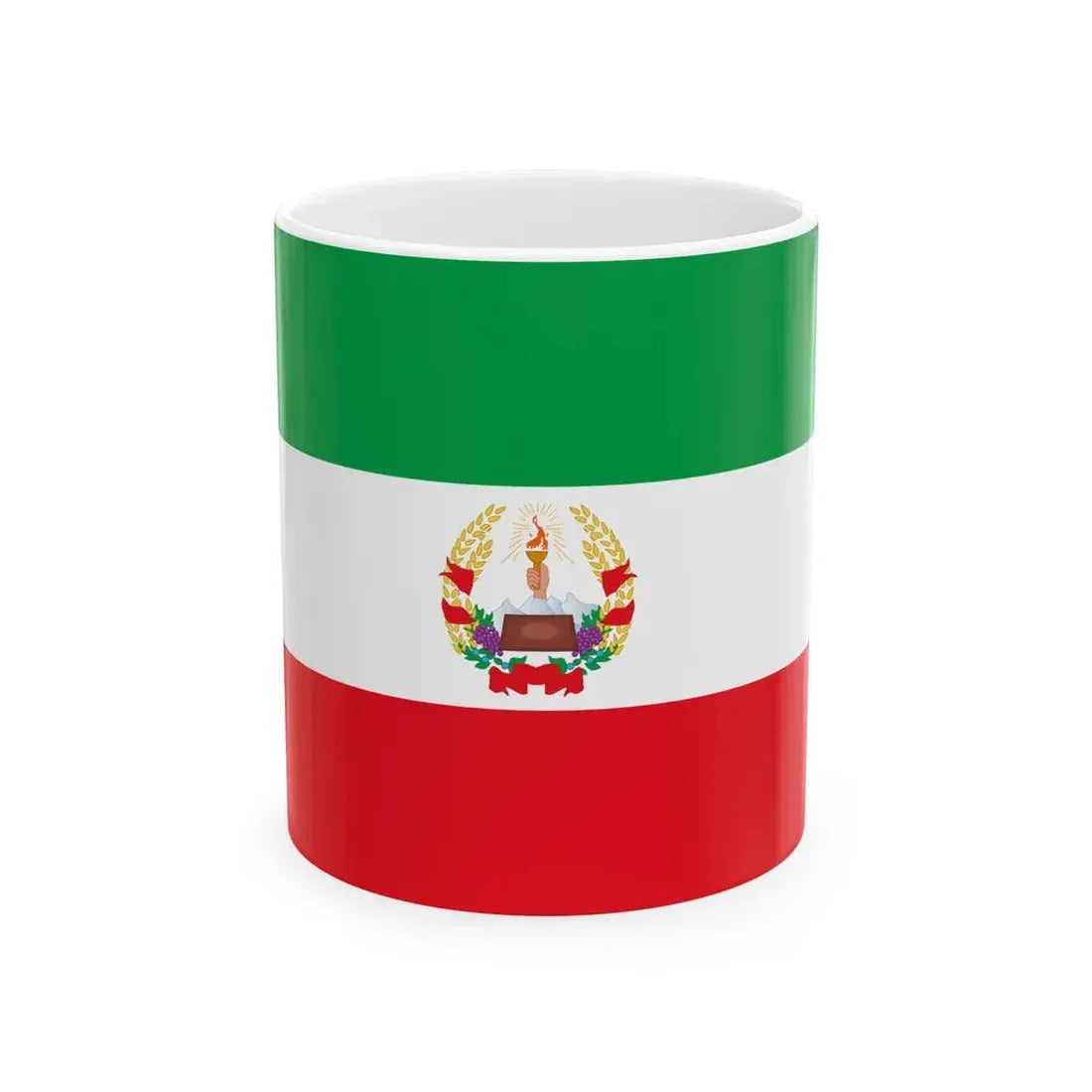 Flag of the Azerbaijan Peoples Government (Azerbaijan) White Coffee Mug 11oz - Go Mug Yourself