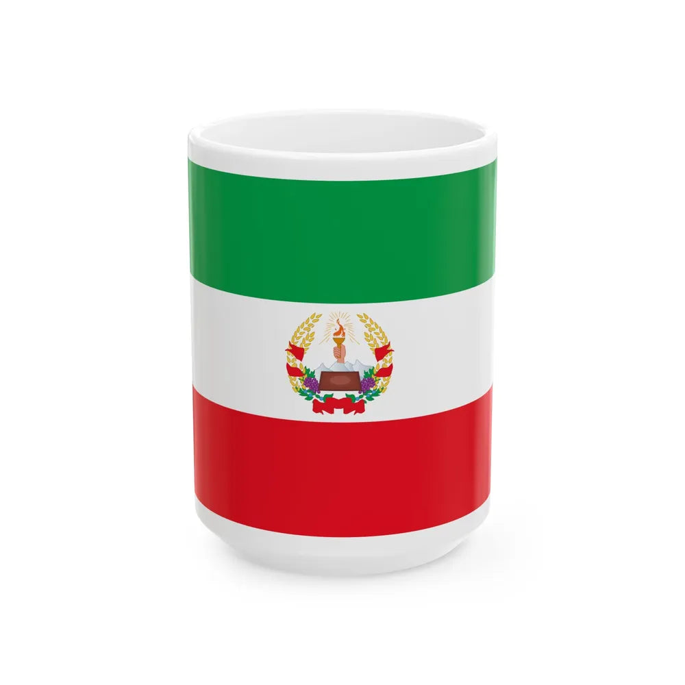 Flag of the Azerbaijan Peoples Government (Azerbaijan) White Coffee Mug 15oz - Go Mug Yourself
