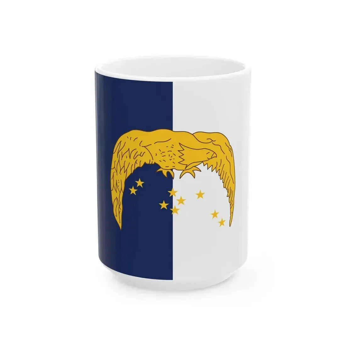 Flag of the Azores Liberation Front (Portugal) White Coffee Mug 15oz - Go Mug Yourself