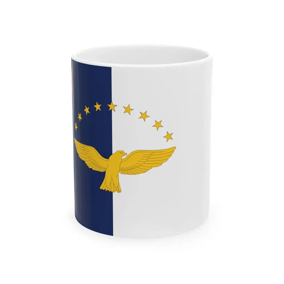 Flag of the Azores (Portugal) White Coffee Mug 11oz - Go Mug Yourself
