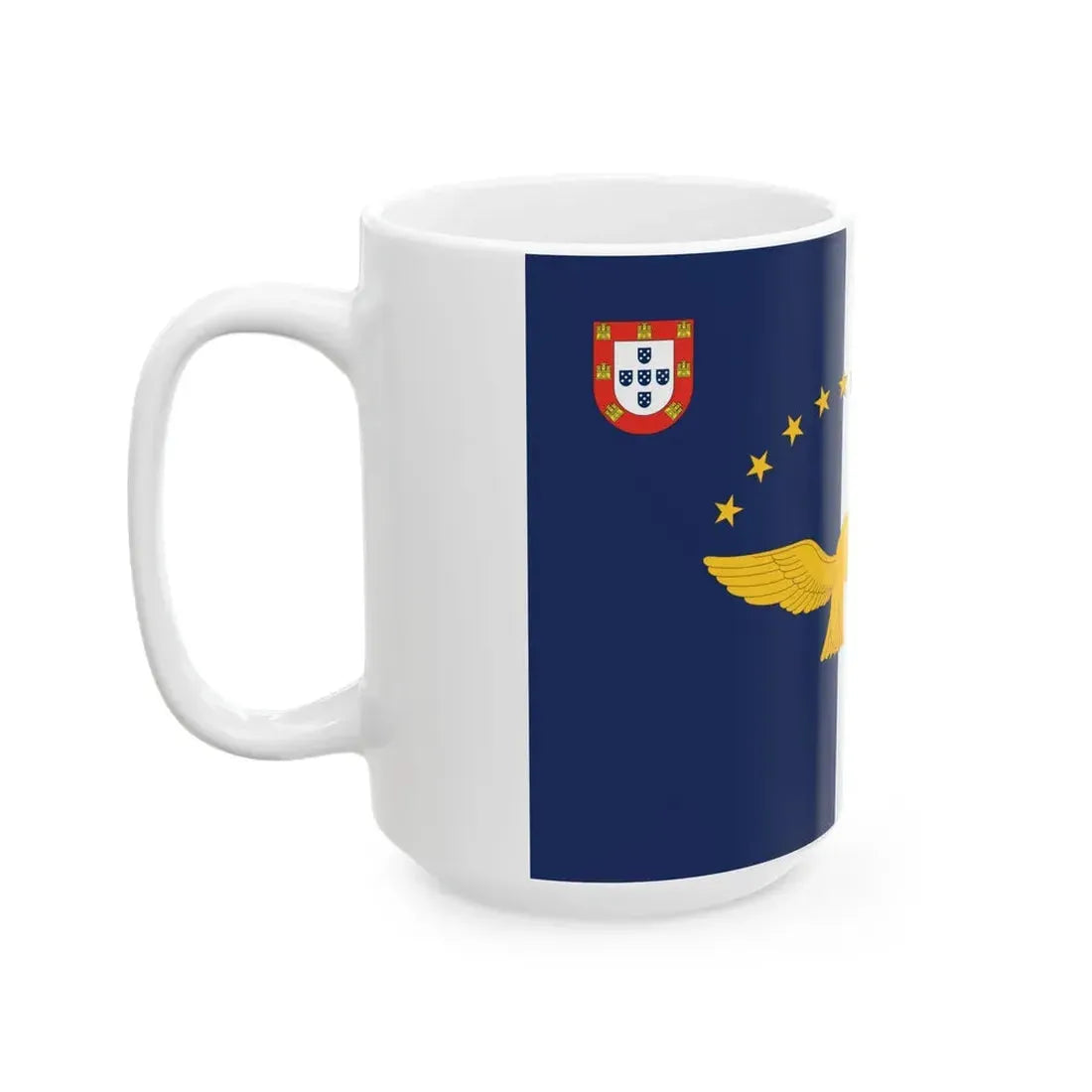 Flag of the Azores (Portugal) White Coffee Mug - Go Mug Yourself