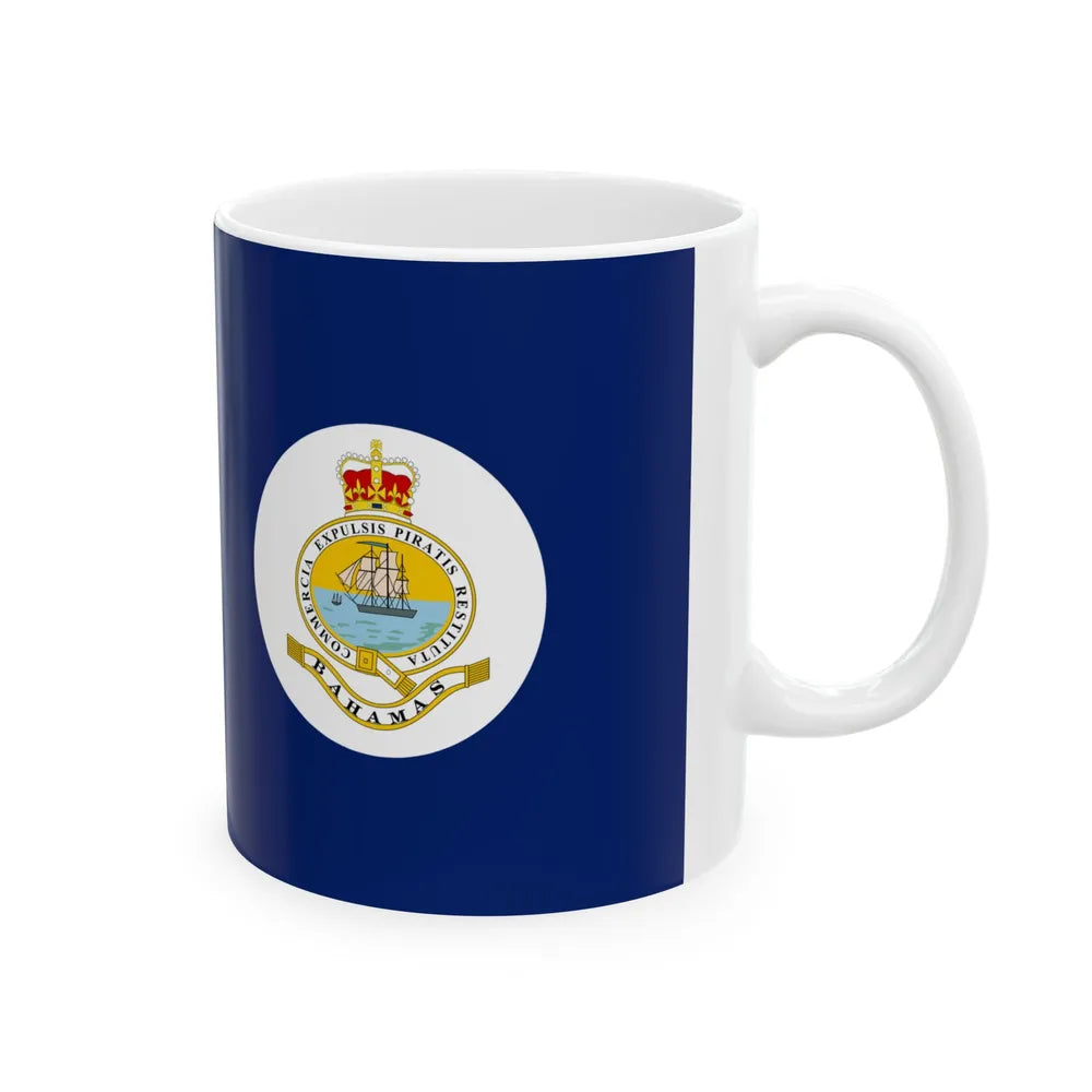 Flag of the Bahamas 1869-1904 (Bahamas) White Coffee Mug - Go Mug Yourself