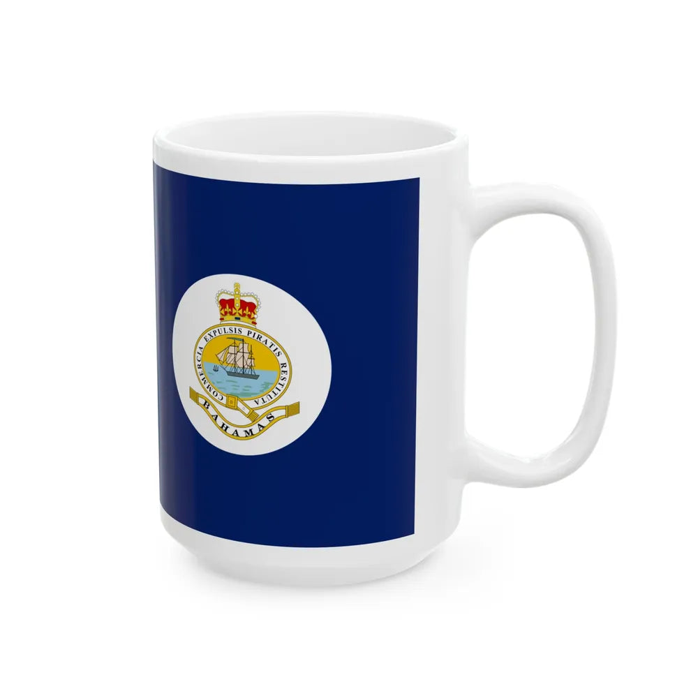 Flag of the Bahamas 1869-1904 (Bahamas) White Coffee Mug - Go Mug Yourself