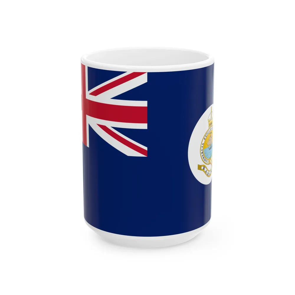 Flag of the Bahamas 1904-1923 (Bahamas) White Coffee Mug 15oz - Go Mug Yourself