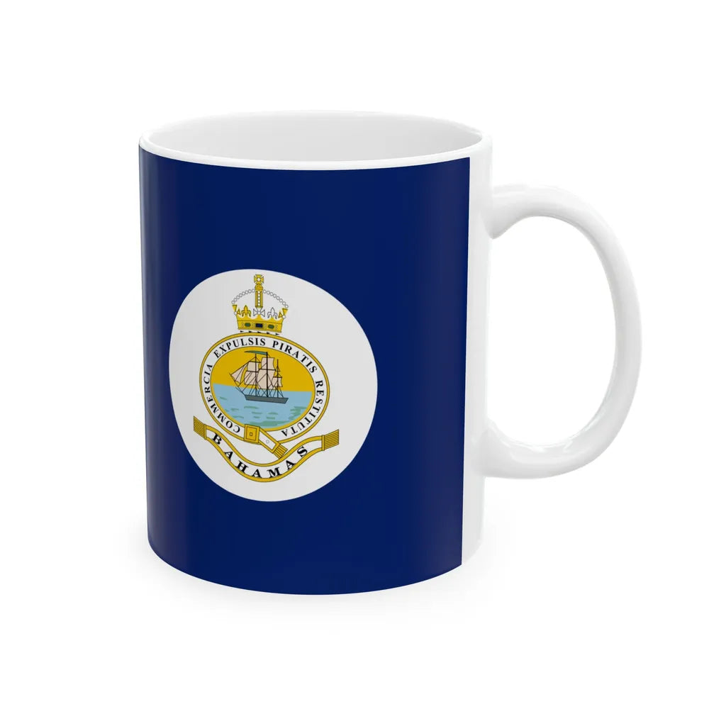 Flag of the Bahamas 1904-1923 (Bahamas) White Coffee Mug - Go Mug Yourself