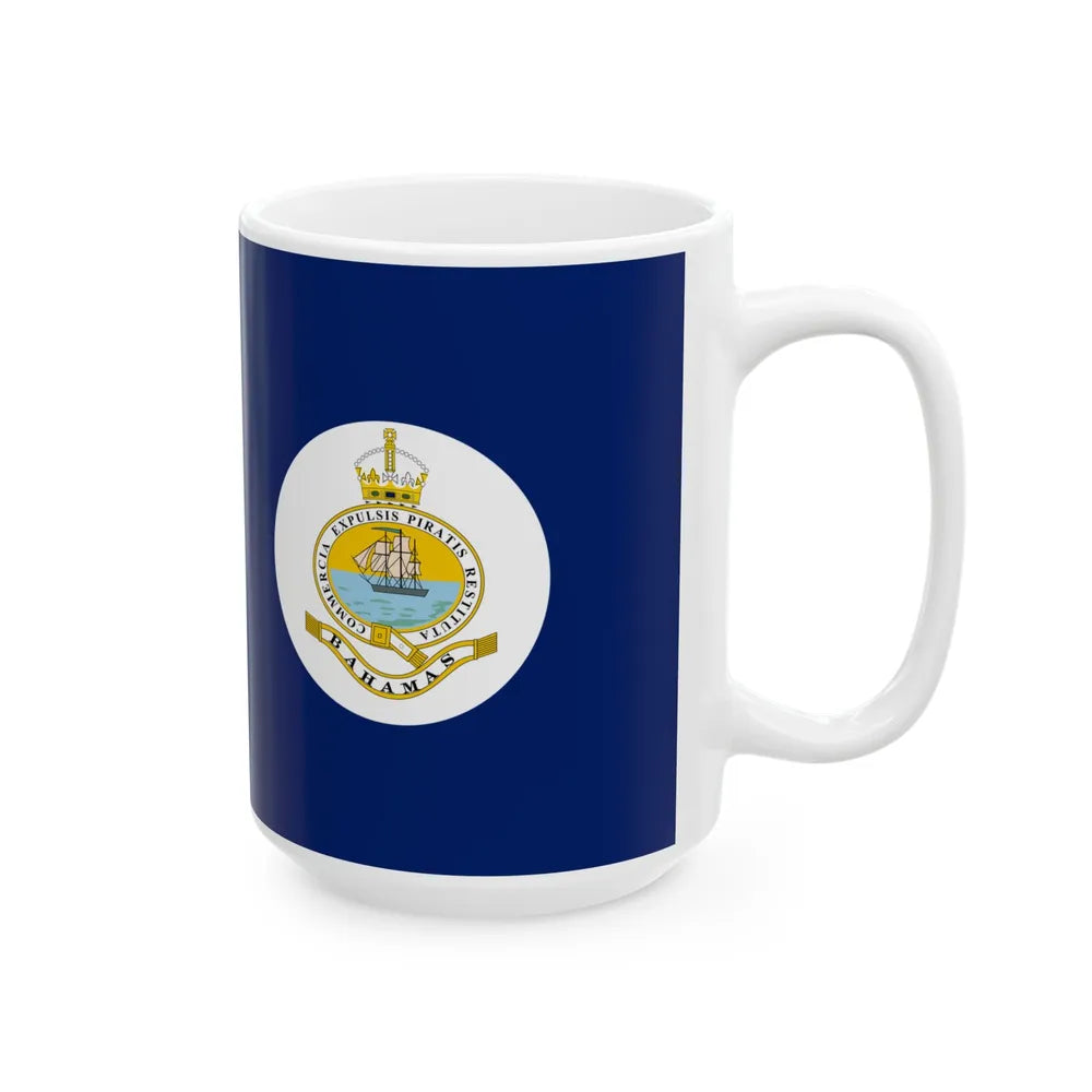Flag of the Bahamas 1904-1923 (Bahamas) White Coffee Mug - Go Mug Yourself