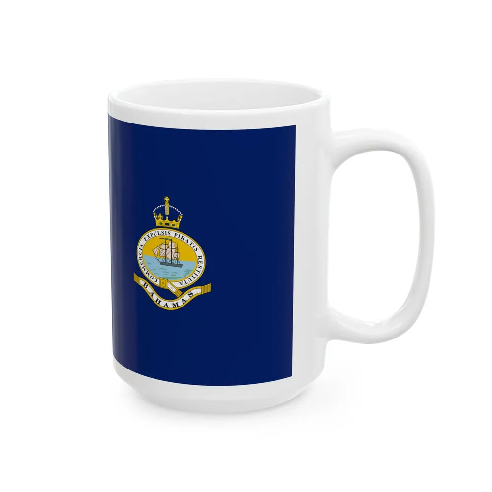 Flag of the Bahamas 1923-1953 (Bahamas) White Coffee Mug - Go Mug Yourself