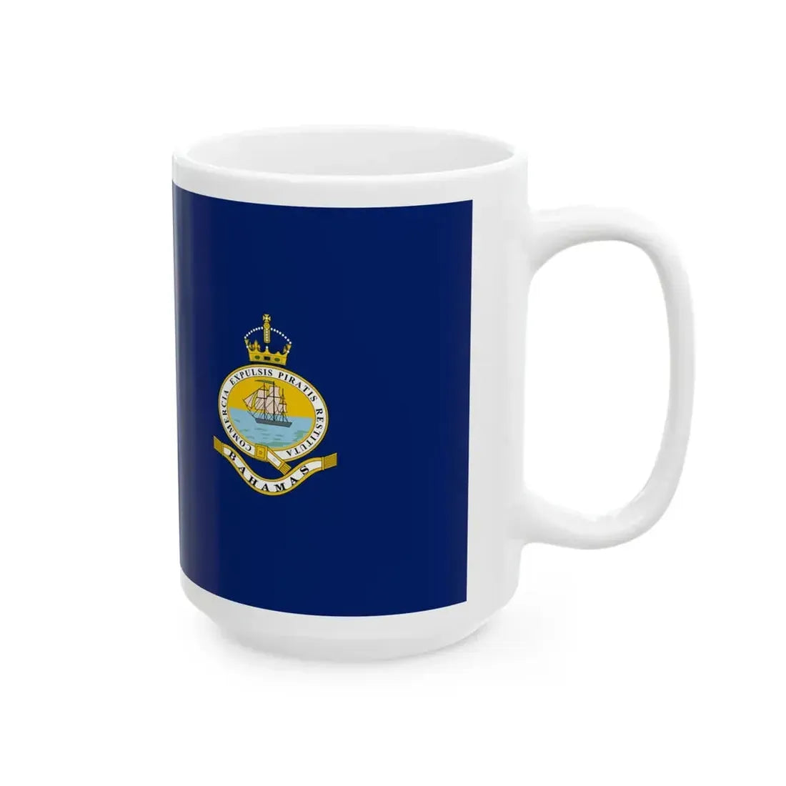 Flag of the Bahamas 1923-1953 (Bahamas) White Coffee Mug - Go Mug Yourself