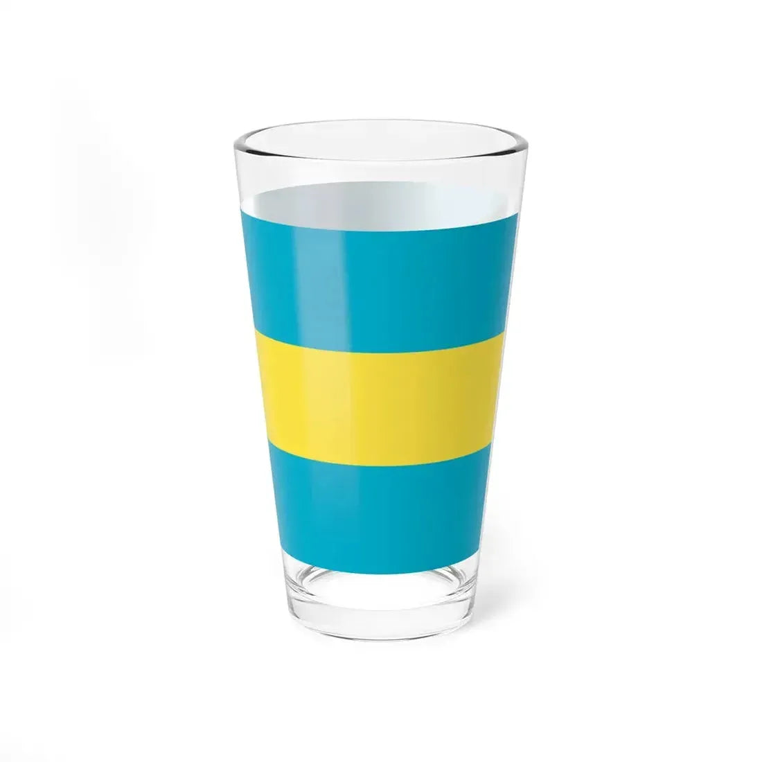 Flag of the Bahamas 1973-2006 (Bahamas) Pint Glass 16oz - Go Mug Yourself