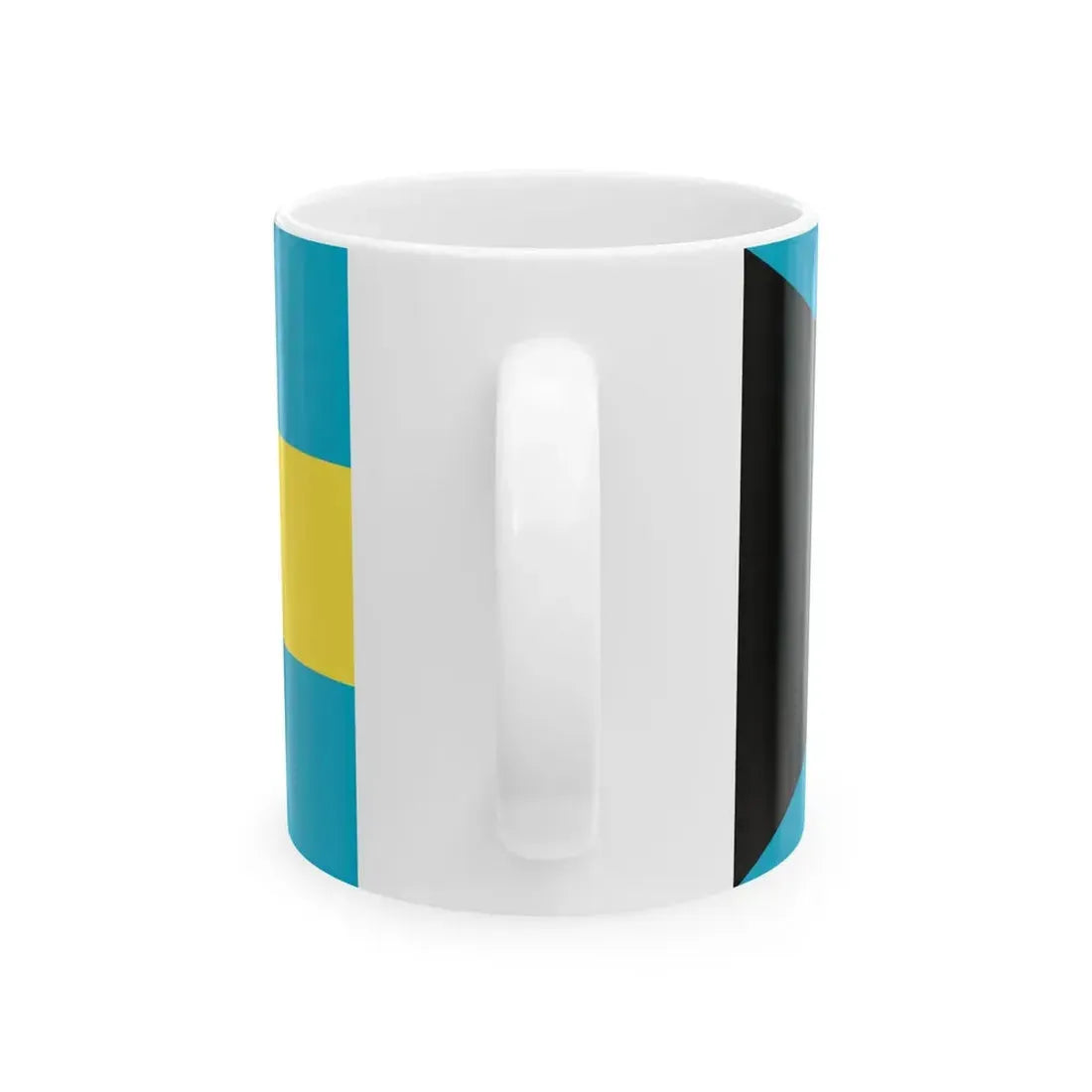 Flag of the Bahamas 1973-2006 (Bahamas) White Coffee Mug - Go Mug Yourself