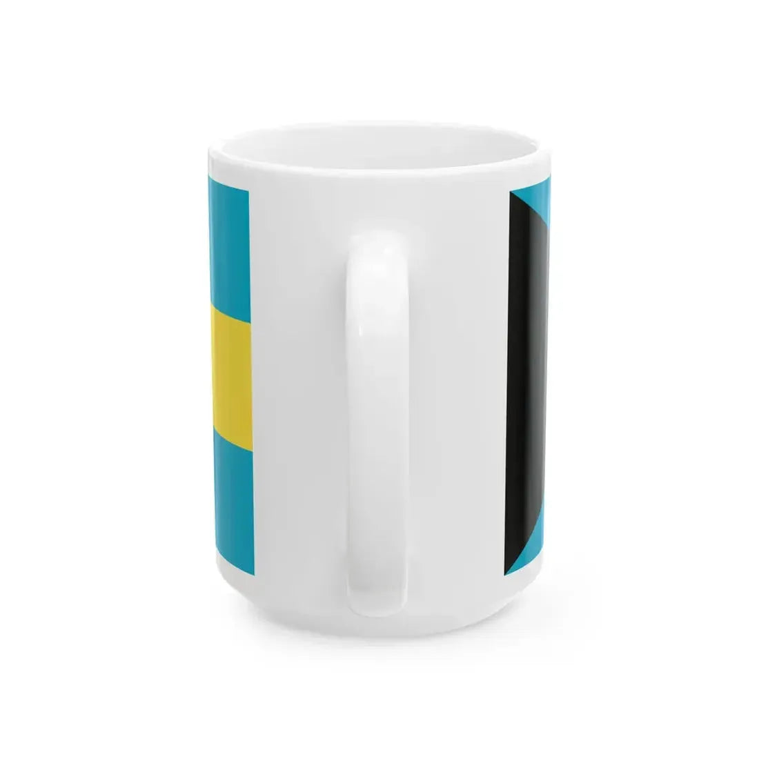 Flag of the Bahamas 1973-2006 (Bahamas) White Coffee Mug - Go Mug Yourself