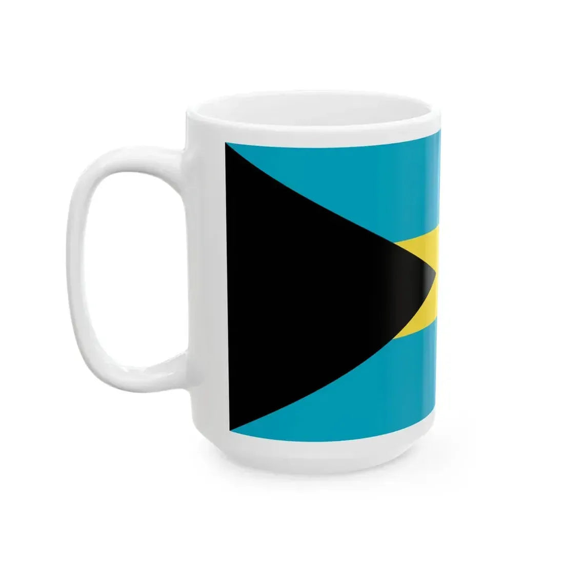 Flag of the Bahamas 1973-2006 (Bahamas) White Coffee Mug - Go Mug Yourself
