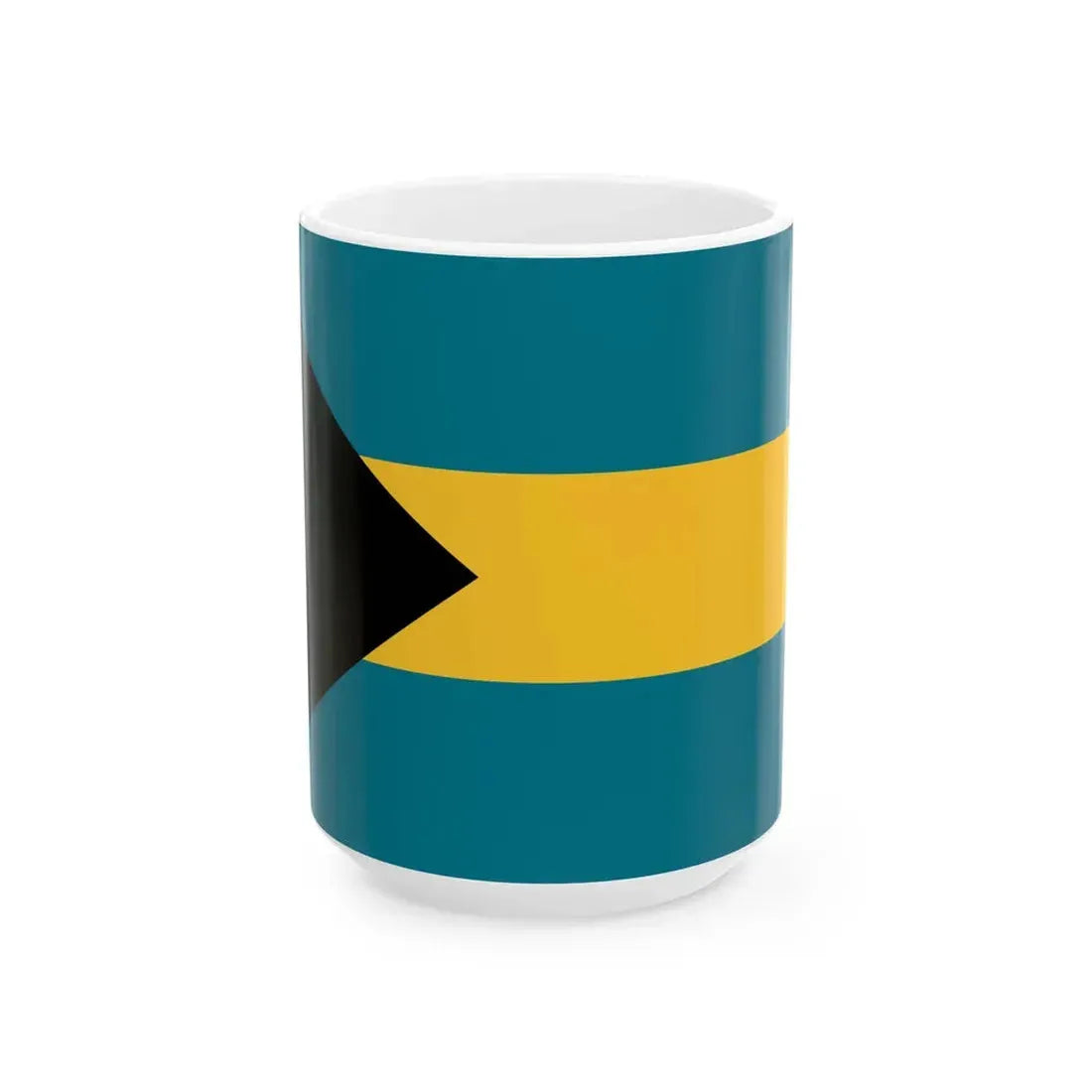 Flag of the Bahamas 3-2 (Bahamas) White Coffee Mug 15oz - Go Mug Yourself