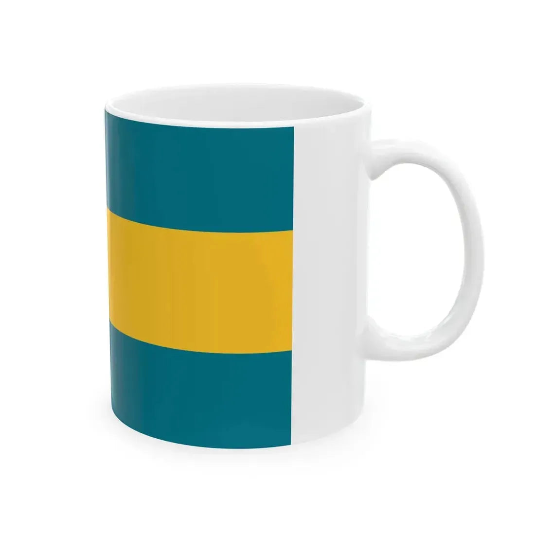Flag of the Bahamas 3-2 (Bahamas) White Coffee Mug - Go Mug Yourself