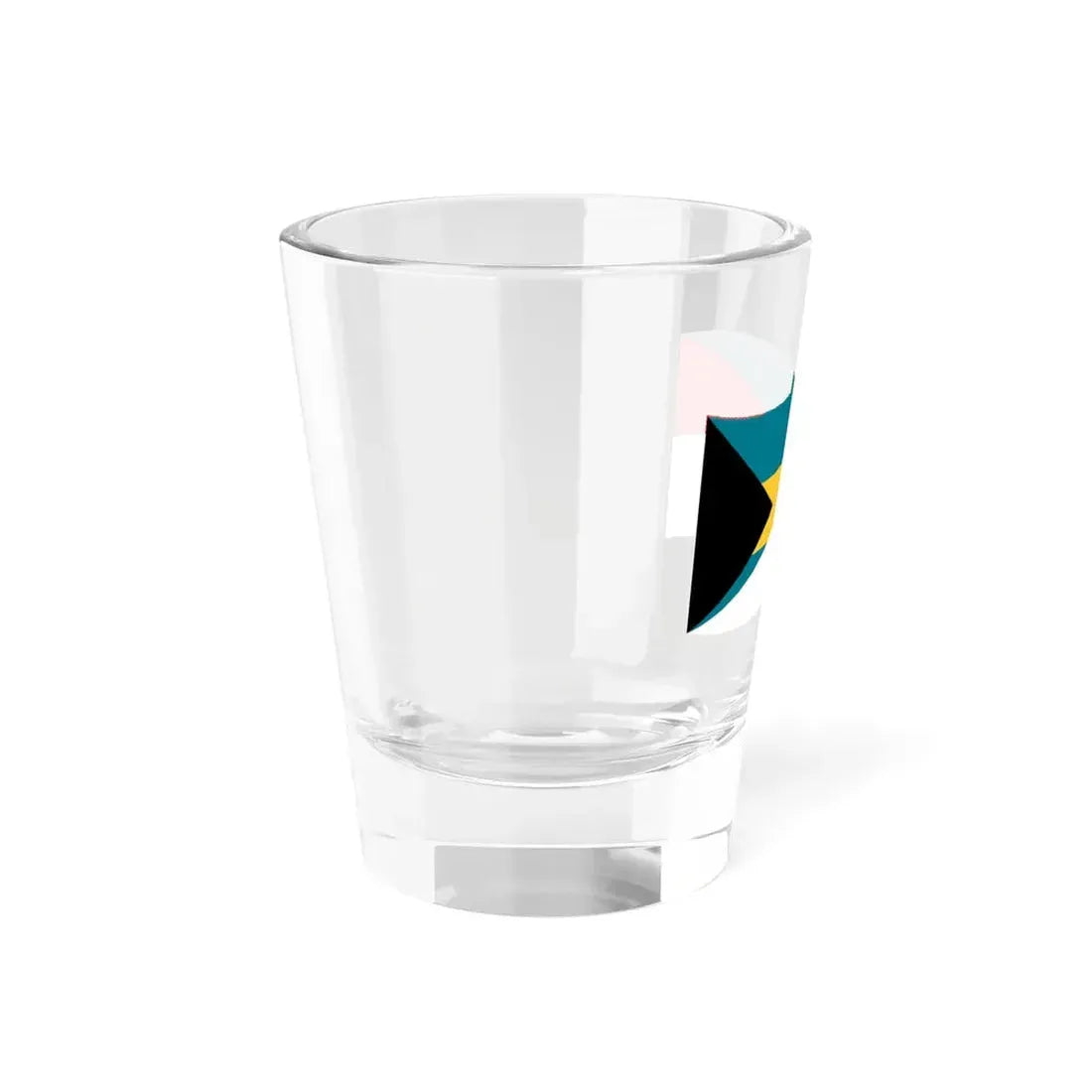 Flag of the Bahamas and Indonesia with waves (Bahamas) Shot Glass 1.5oz - Go Mug Yourself