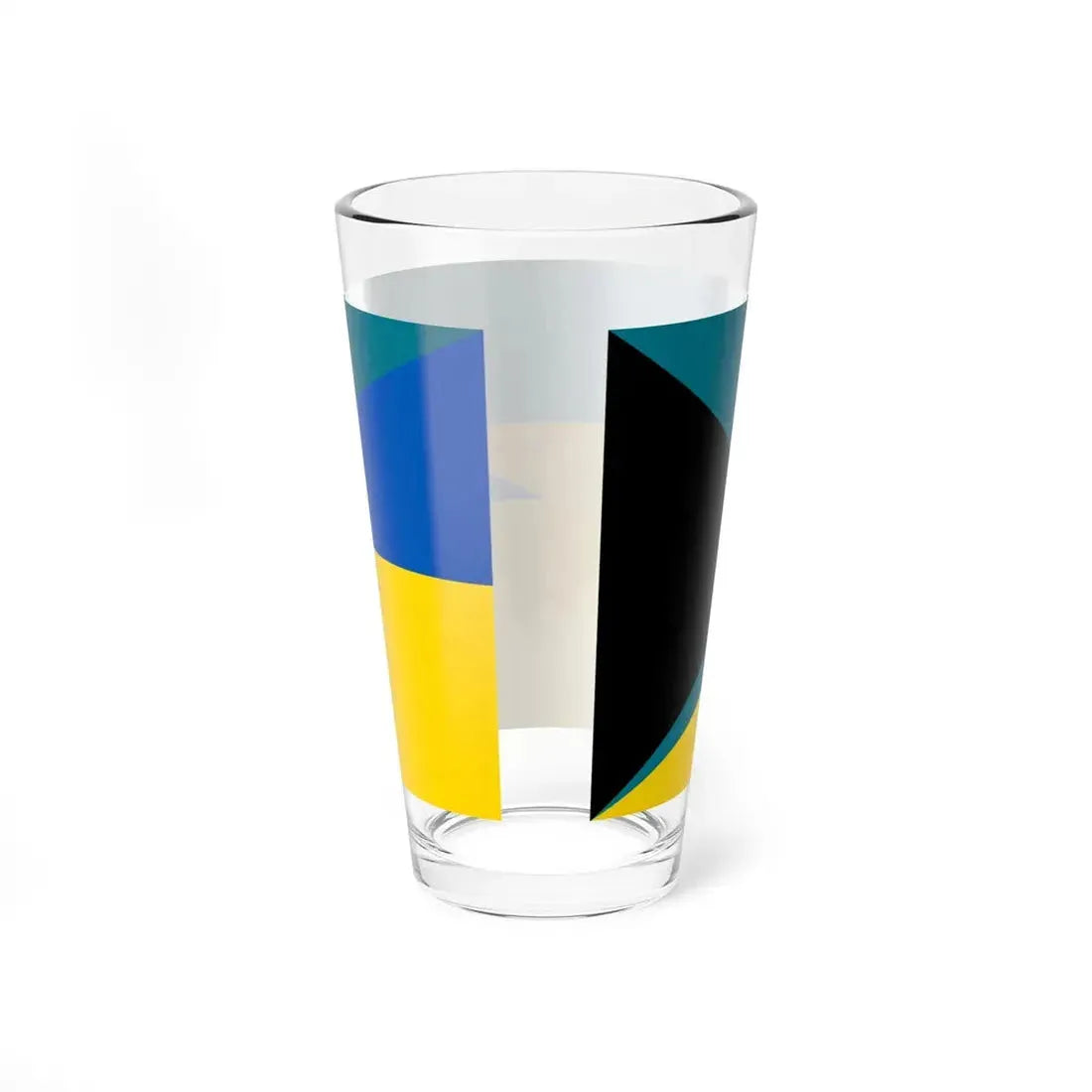 Flag of the Bahamas and Ukraine (Bahamas) Pint Glass 16oz - Go Mug Yourself