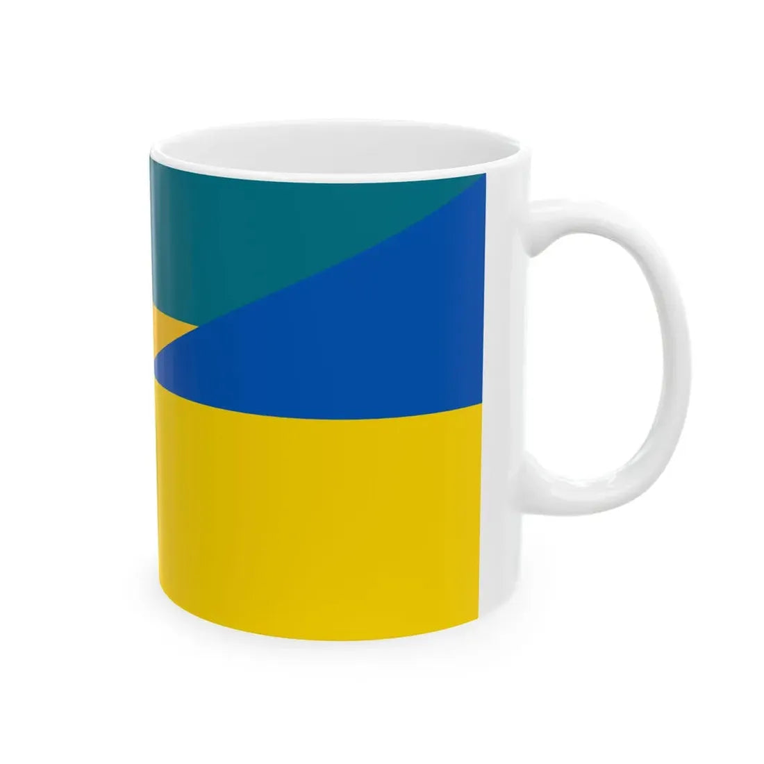 Flag of the Bahamas and Ukraine (Bahamas) White Coffee Mug - Go Mug Yourself