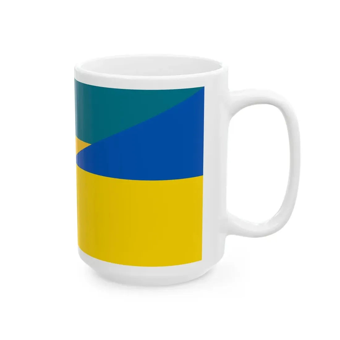 Flag of the Bahamas and Ukraine (Bahamas) White Coffee Mug - Go Mug Yourself