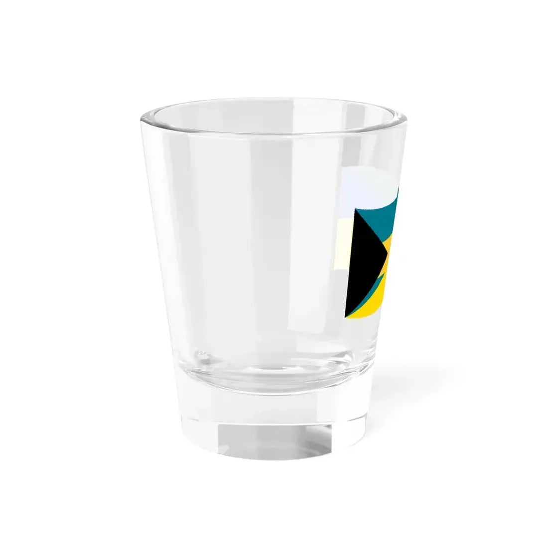 Flag of the Bahamas and Ukraine with waves (Bahamas) Shot Glass 1.5oz - Go Mug Yourself