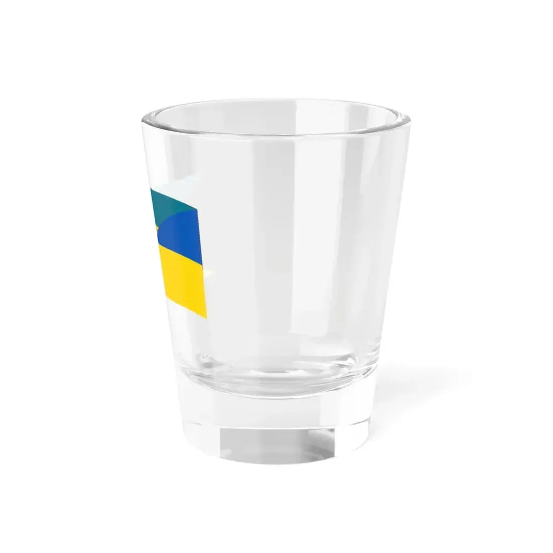 Flag of the Bahamas and Ukraine with waves (Bahamas) Shot Glass 1.5oz - Go Mug Yourself