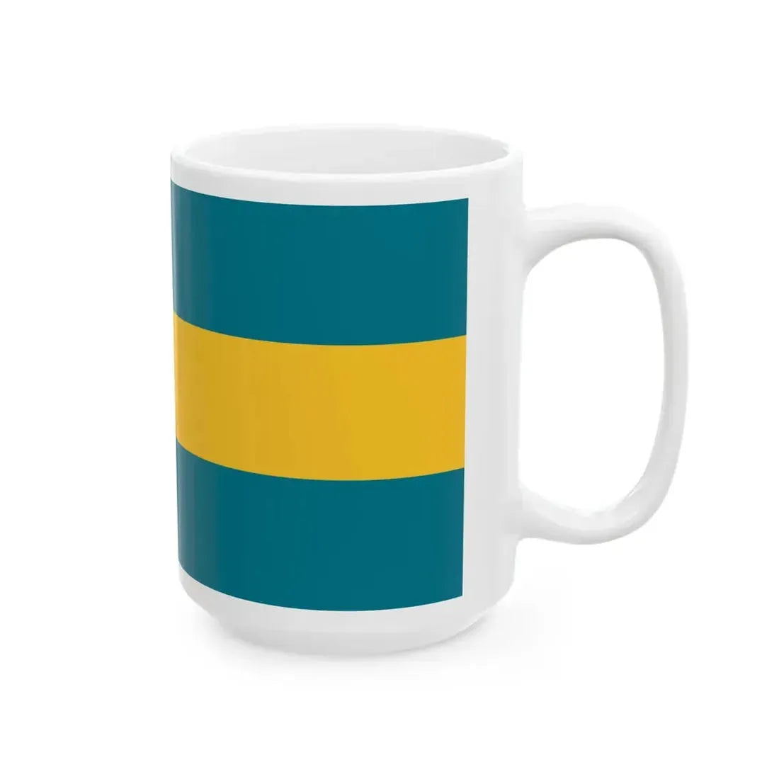 Flag of the Bahamas (Bahamas) White Coffee Mug - Go Mug Yourself