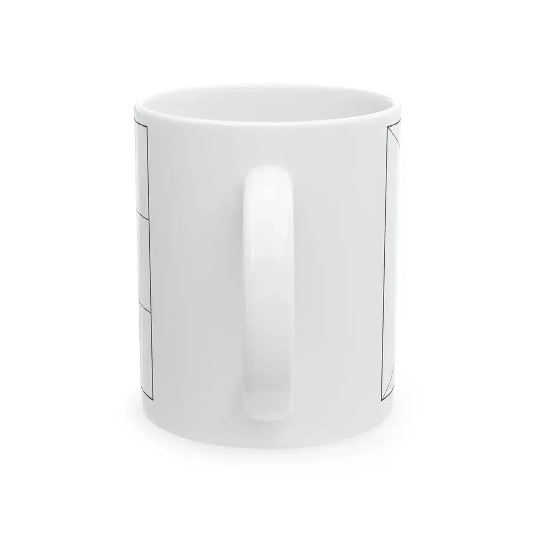 Flag of the Bahamas colouring page (Bahamas) White Coffee Mug - Go Mug Yourself