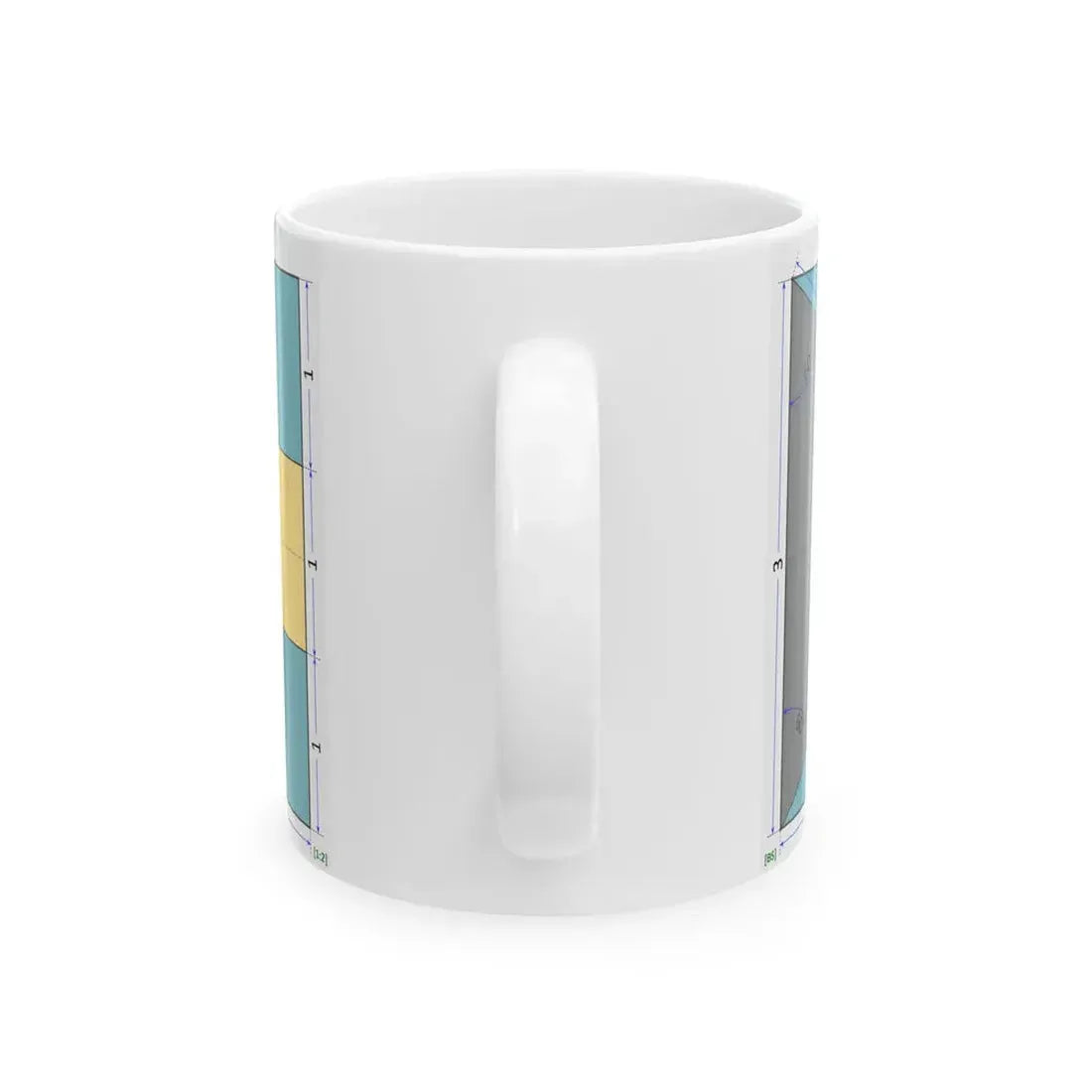 Flag of the Bahamas construction sheet (Bahamas) White Coffee Mug - Go Mug Yourself