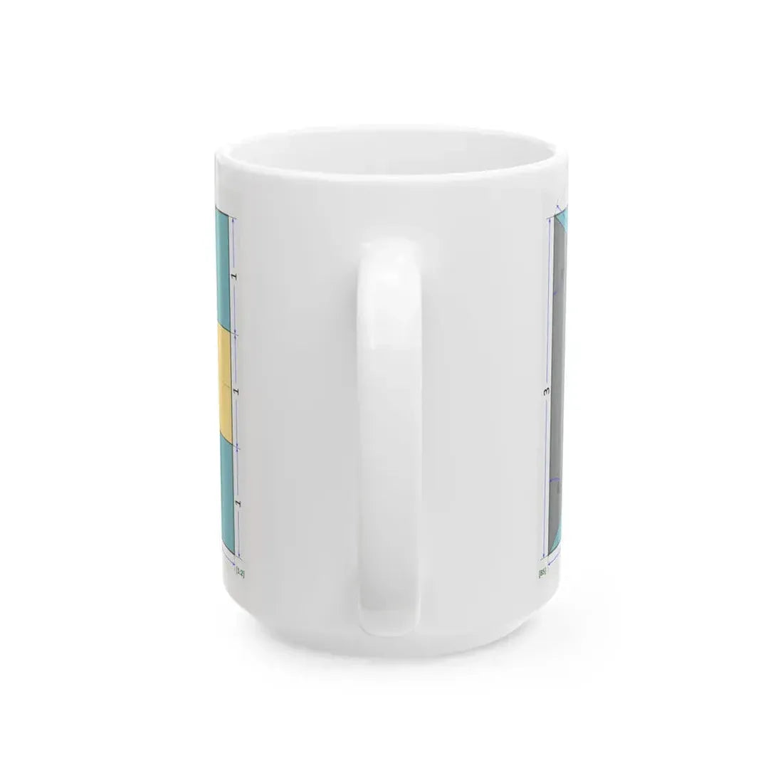 Flag of the Bahamas construction sheet (Bahamas) White Coffee Mug - Go Mug Yourself