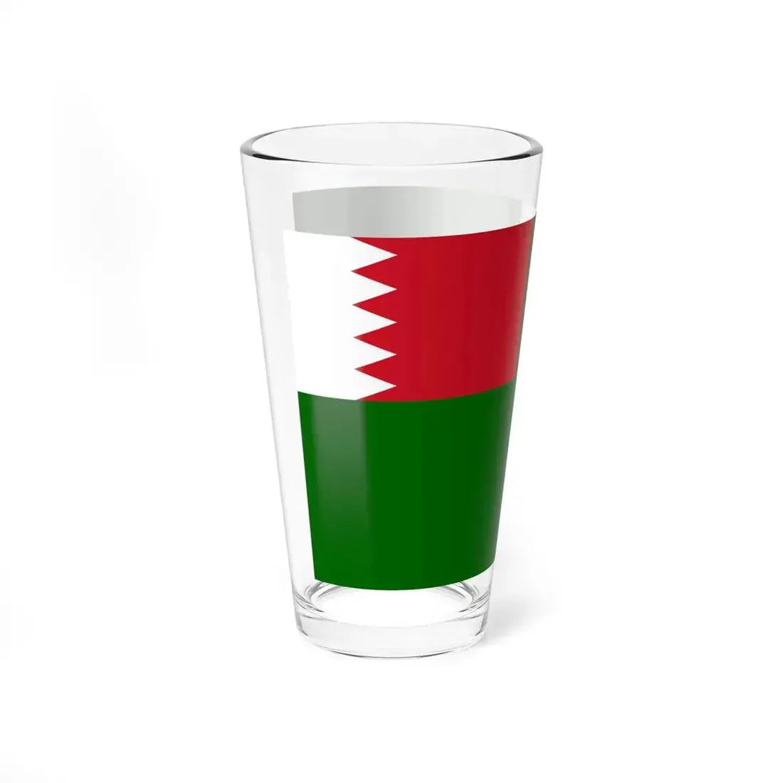 Flag of the Bahrain Defence Force (Bahrain) Pint Glass 16oz - Go Mug Yourself