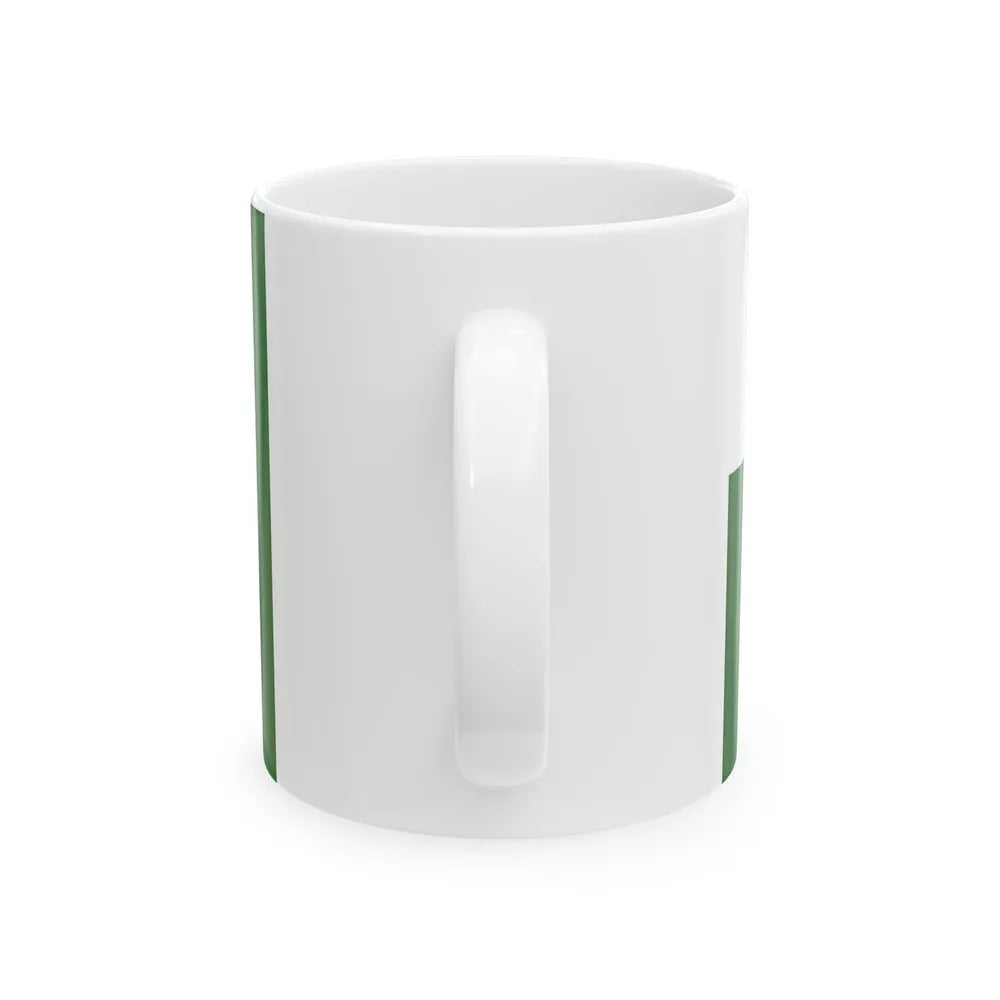 Flag of the Bahrain Defence Force (Bahrain) White Coffee Mug - Go Mug Yourself
