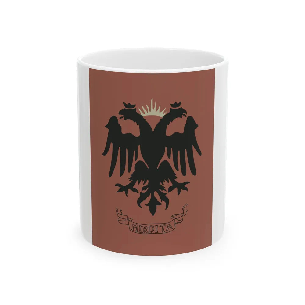 Flag of the Bajrak of Kashnjeti 1878 (Albania) White Coffee Mug 11oz - Go Mug Yourself