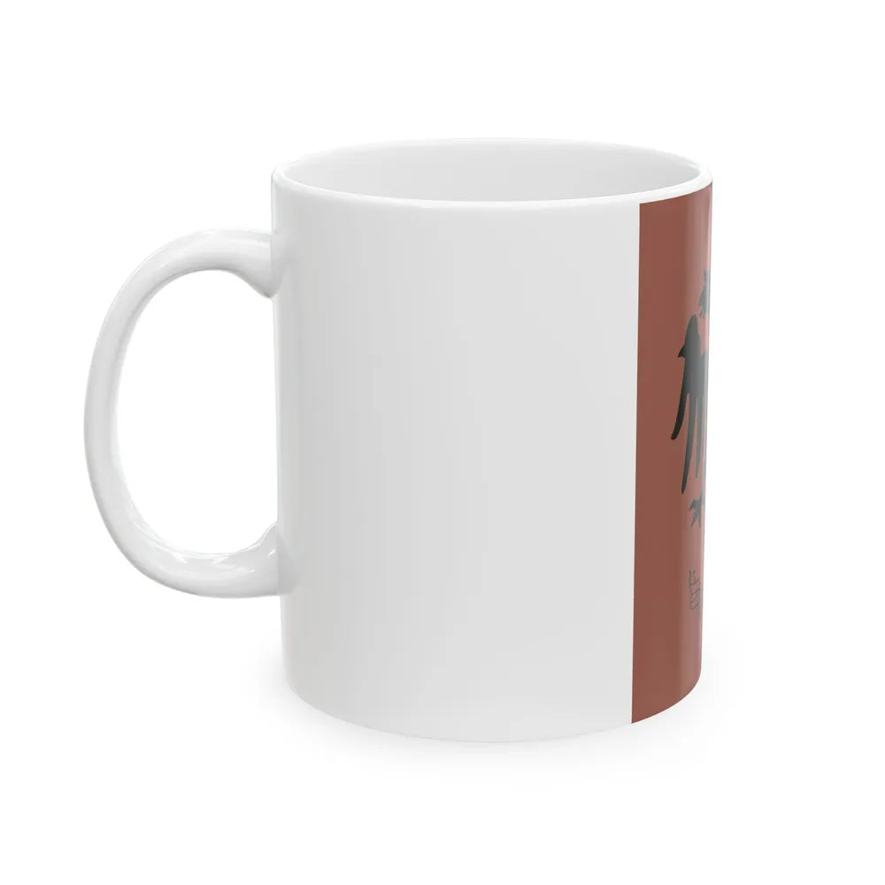 Flag of the Bajrak of Kashnjeti 1878 (Albania) White Coffee Mug - Go Mug Yourself