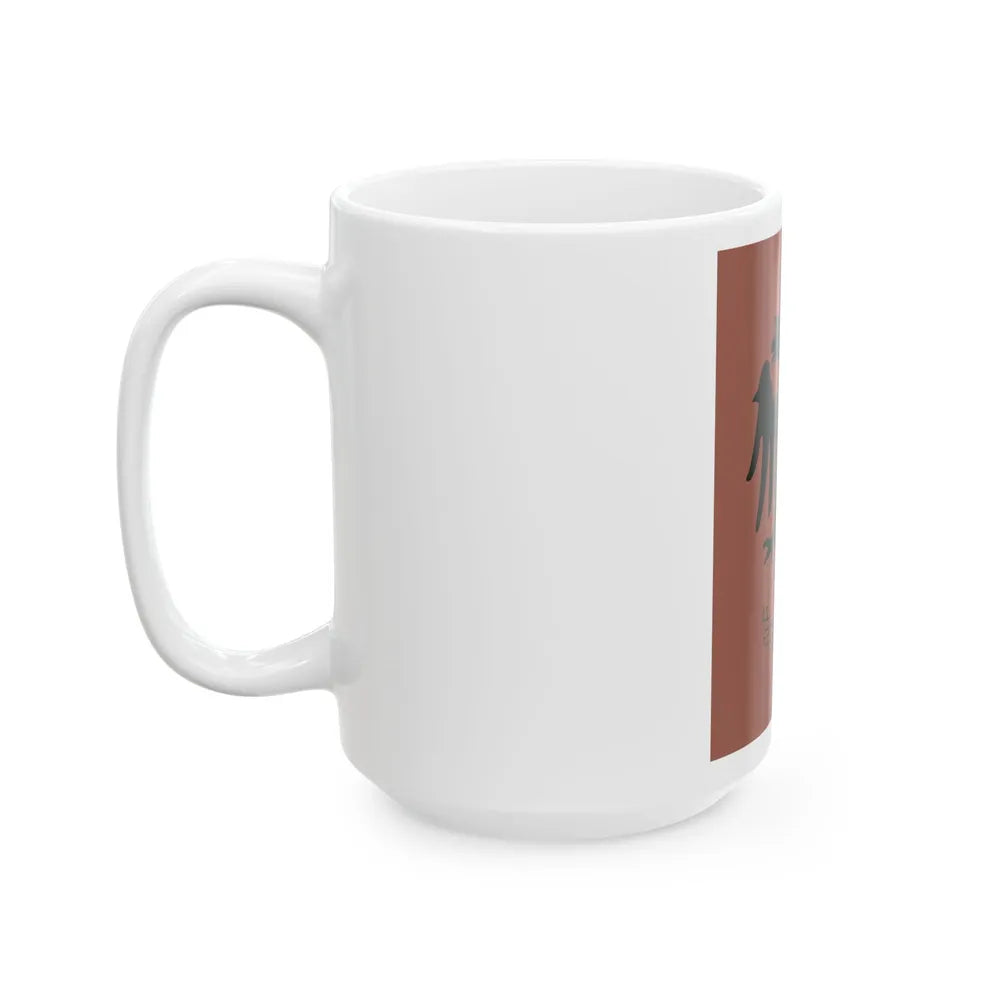 Flag of the Bajrak of Kashnjeti 1878 (Albania) White Coffee Mug - Go Mug Yourself