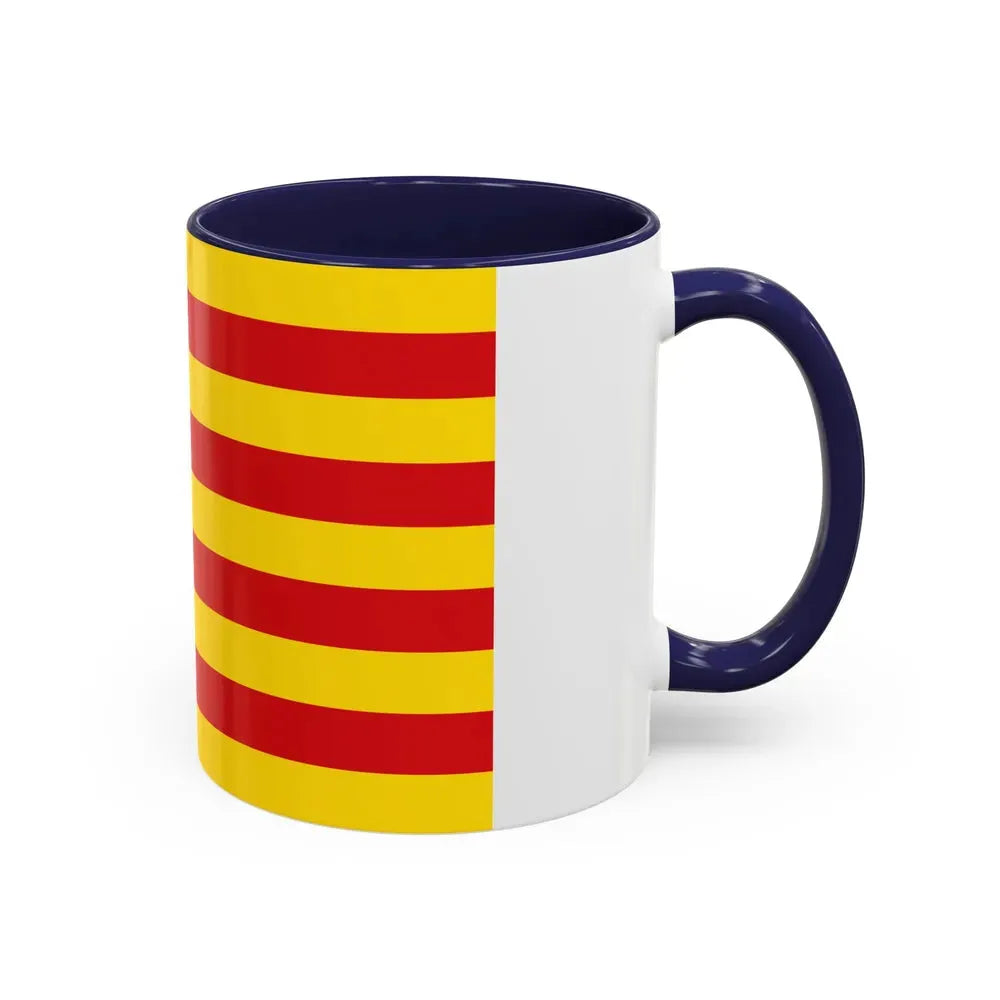 Flag of the Balearic Islands Spain - Accent Coffee Mug - Go Mug Yourself