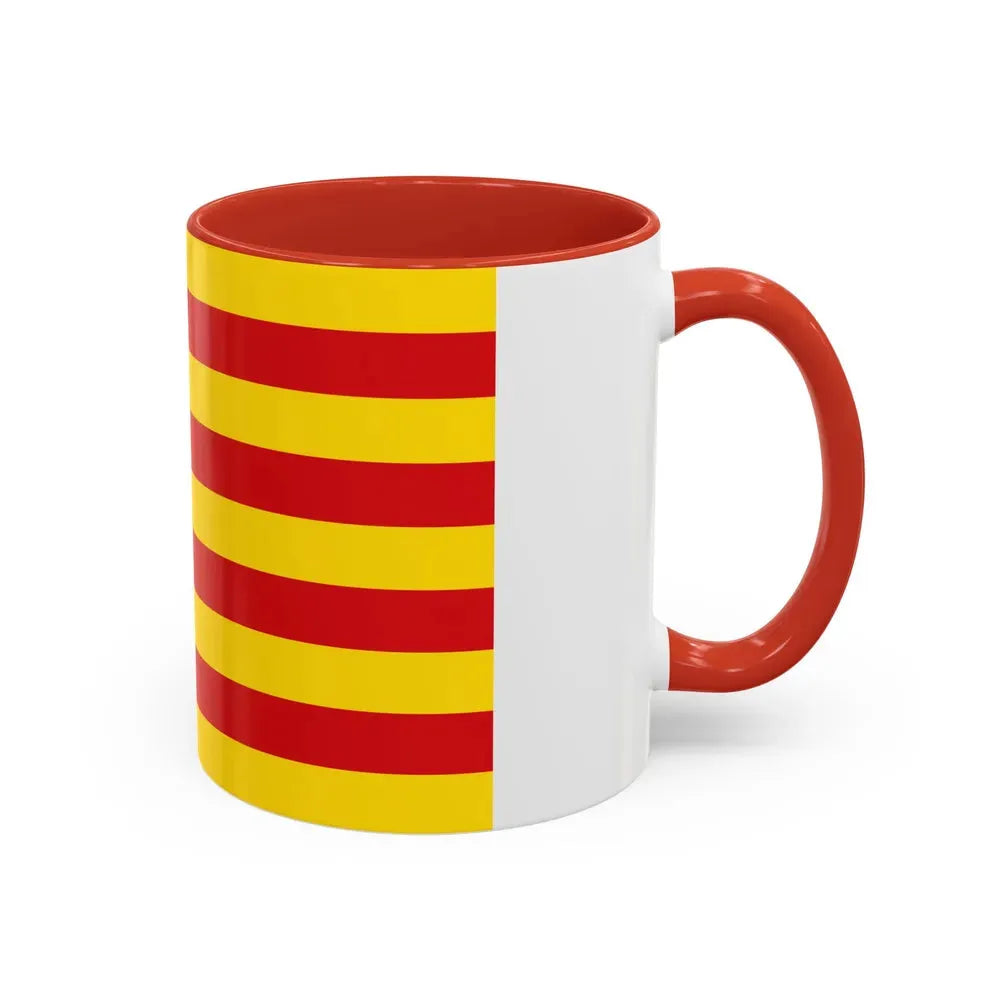 Flag of the Balearic Islands Spain - Accent Coffee Mug - Go Mug Yourself