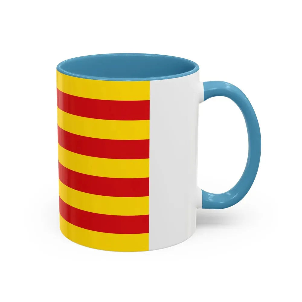 Flag of the Balearic Islands Spain - Accent Coffee Mug - Go Mug Yourself