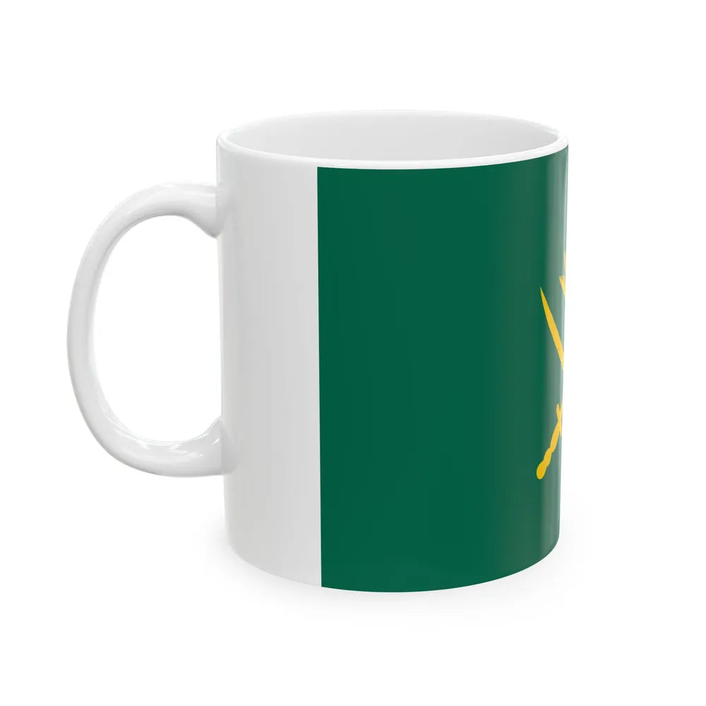 Flag of the Bangladesh Army (Bangladesh) White Coffee Mug - Go Mug Yourself