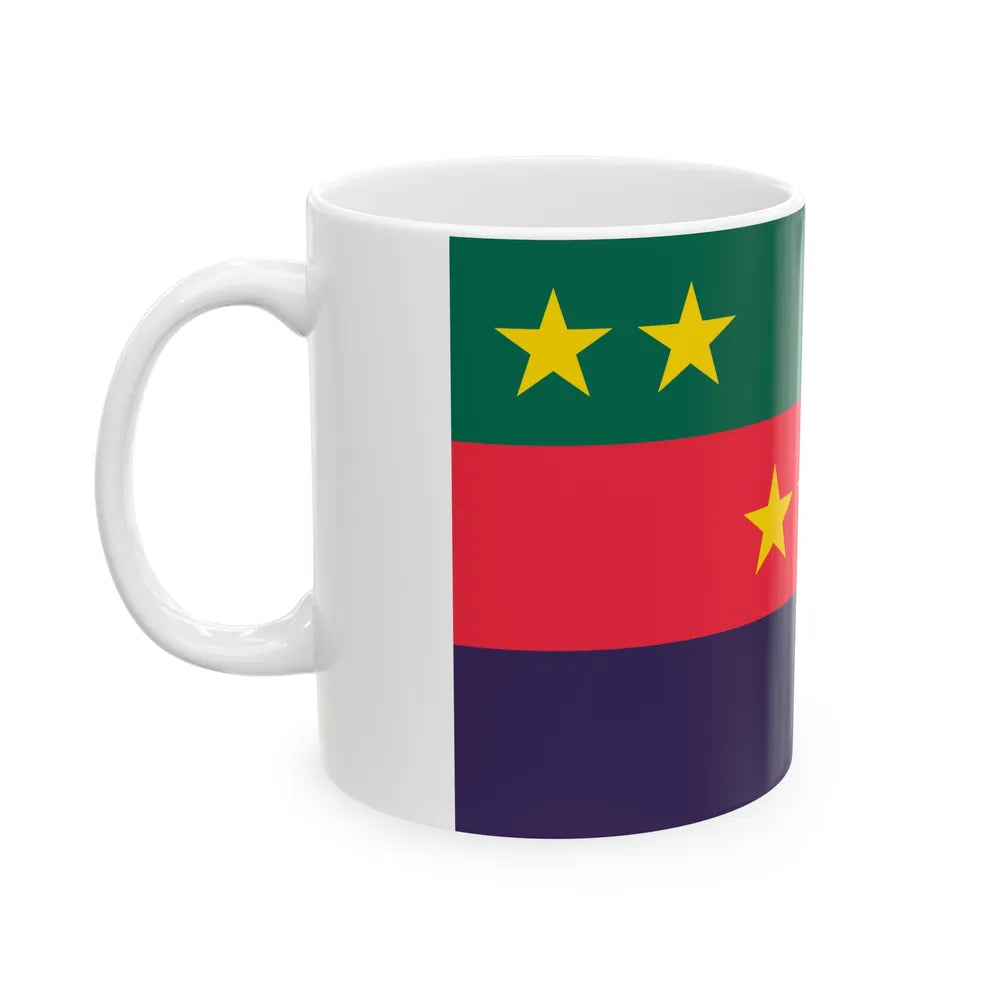 Flag of the Bangladesh Congress (Bangladesh) White Coffee Mug - Go Mug Yourself