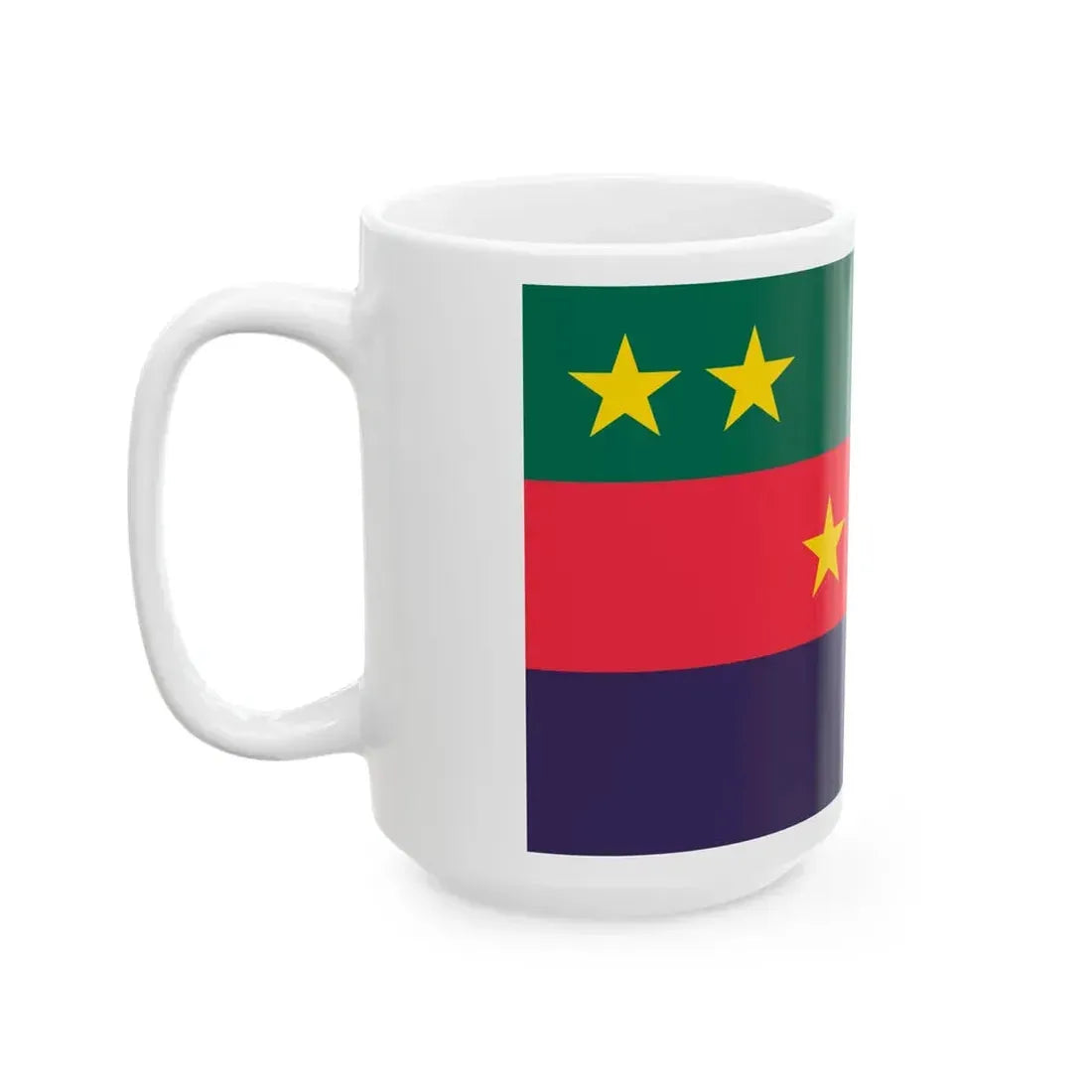 Flag of the Bangladesh Congress (Bangladesh) White Coffee Mug - Go Mug Yourself