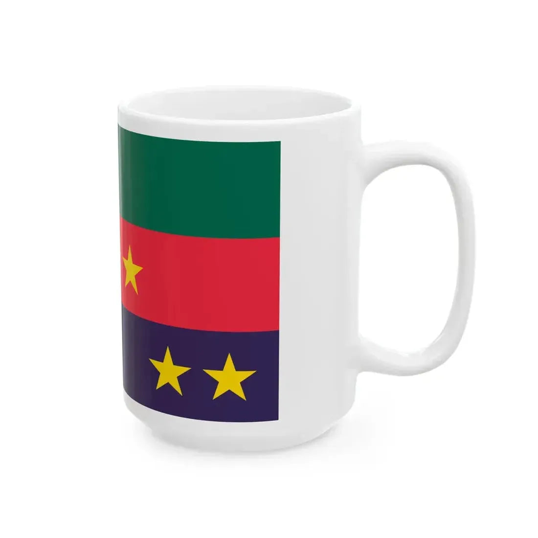 Flag of the Bangladesh Congress (Bangladesh) White Coffee Mug - Go Mug Yourself