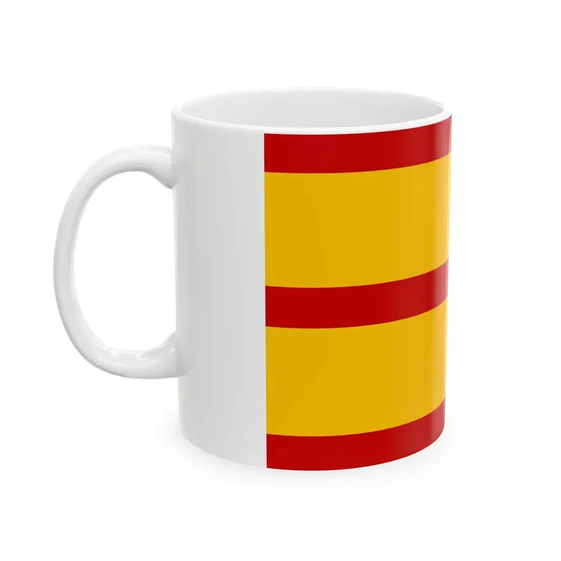 Flag of the Basi Revolt First Variant (Philippines) White Coffee Mug - Go Mug Yourself