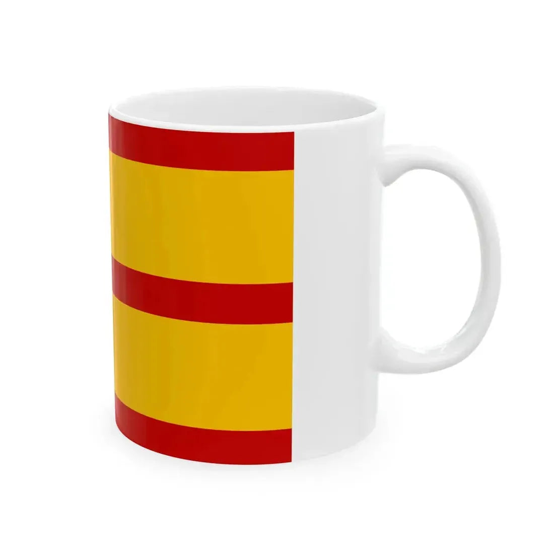 Flag of the Basi Revolt First Variant (Philippines) White Coffee Mug - Go Mug Yourself