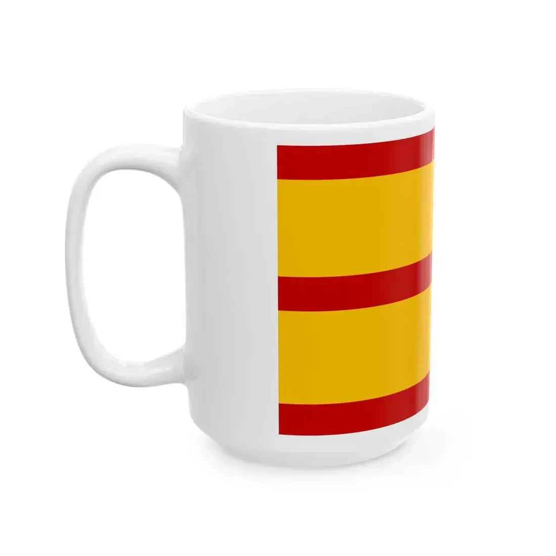 Flag of the Basi Revolt First Variant (Philippines) White Coffee Mug - Go Mug Yourself