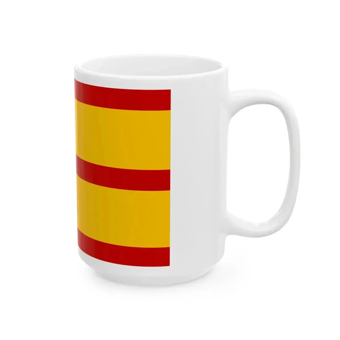 Flag of the Basi Revolt First Variant (Philippines) White Coffee Mug - Go Mug Yourself