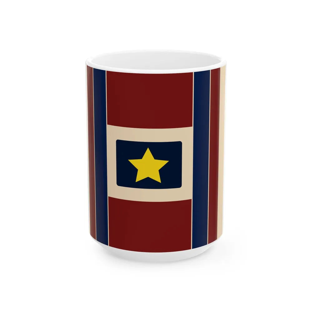Flag of the Batetela rebels (Congo) White Coffee Mug 15oz - Go Mug Yourself