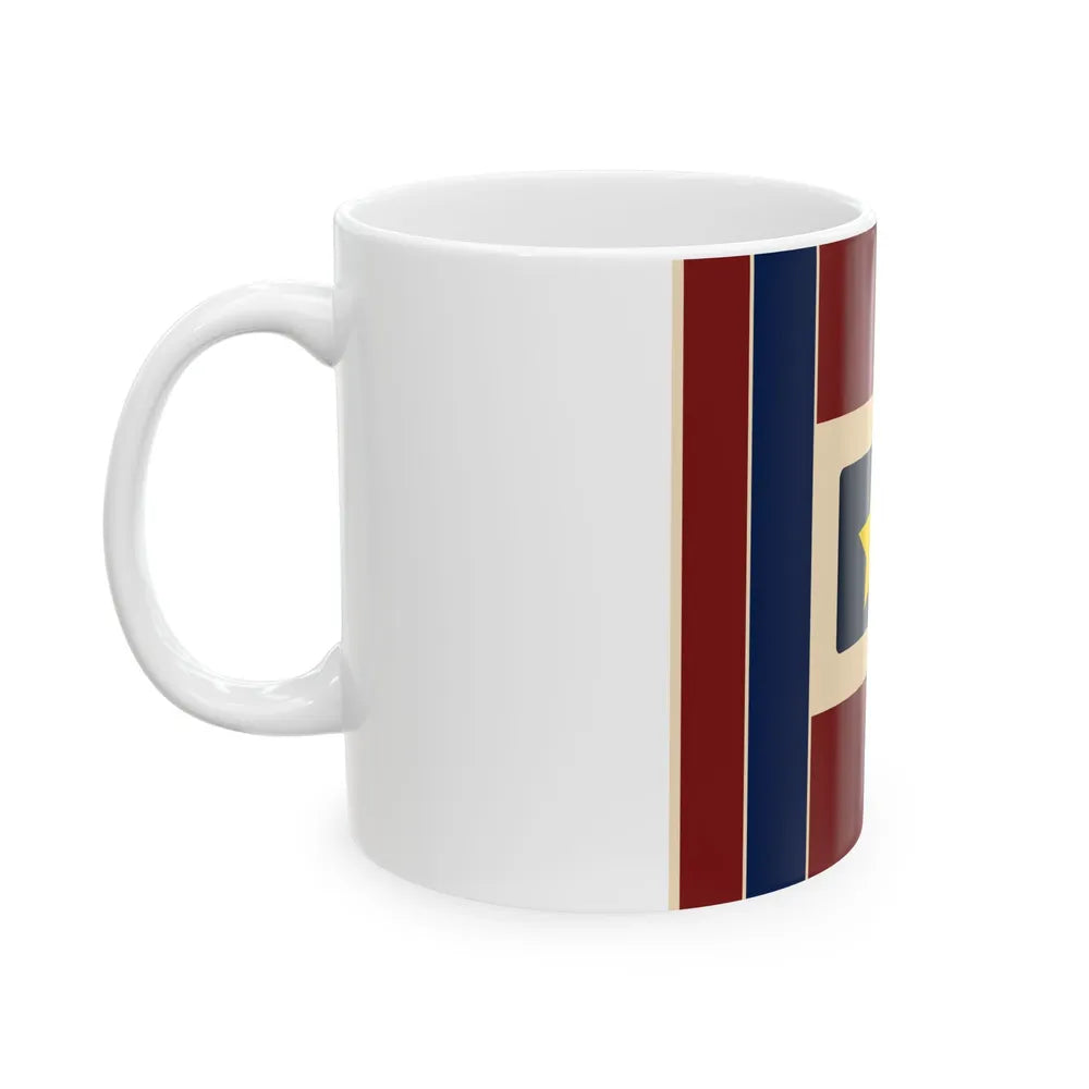 Flag of the Batetela rebels (Congo) White Coffee Mug - Go Mug Yourself