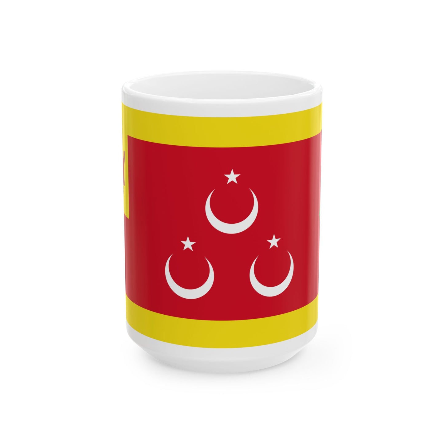 Flag of the Begawan Pehin Datu Imam (Brunei) White Coffee Mug-15oz-Go Mug Yourself