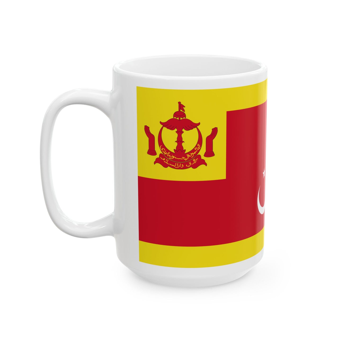 Flag of the Begawan Pehin Datu Imam (Brunei) White Coffee Mug-Go Mug Yourself