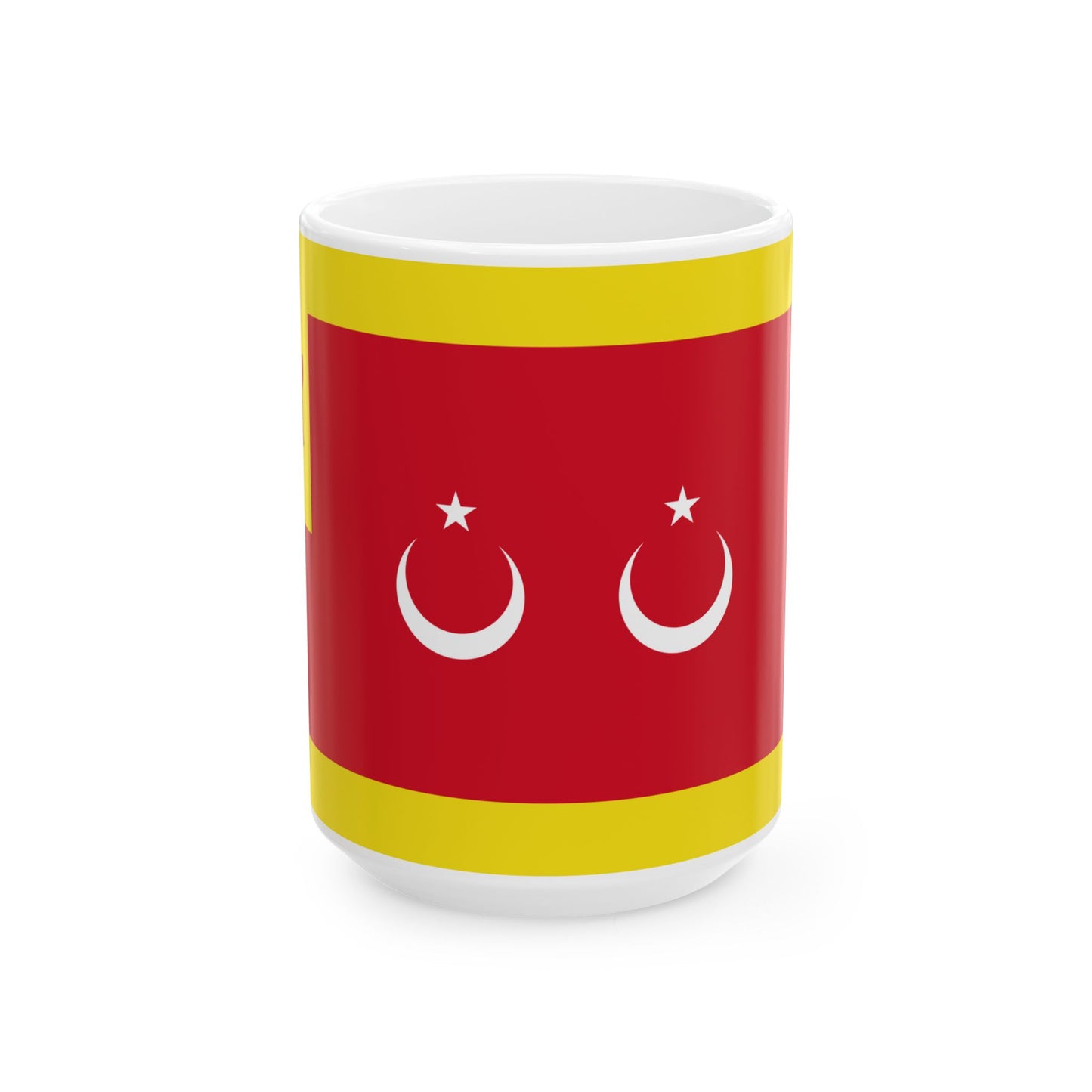 Flag of the Begawan Pehin Siraja Khatib (Brunei) White Coffee Mug-15oz-Go Mug Yourself